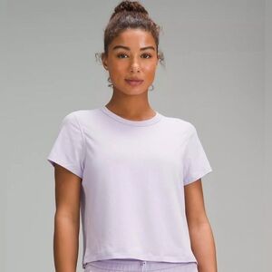 💫Lululemon Ultralight Waist-Length Tee, Light Purple, Short Sleeve, Size 4, NWOT
